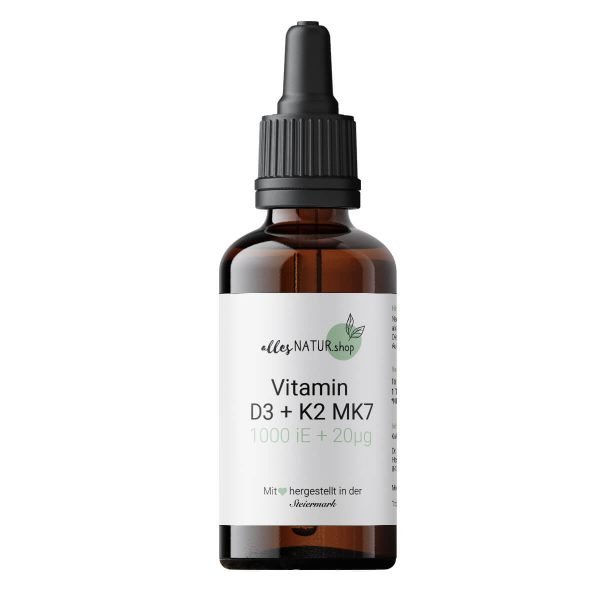 Hochwertiges Vitamin D3 + K2